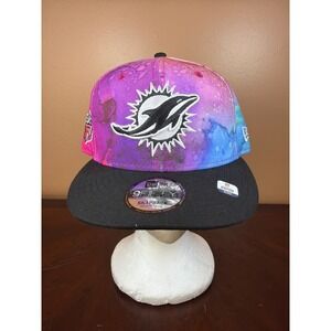 New Era Miami Dolphins Crucial Catch 9FIFTY Snapback Hat Tie Dye NFL 60289966